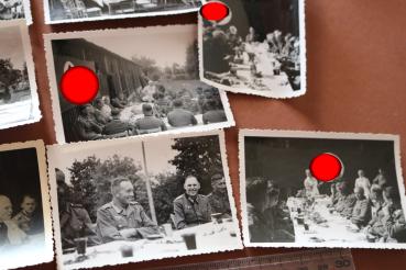 Preview: 14 alte Fotos - Besuch DRK-Schwestern bei Einheit - Feier 1943
